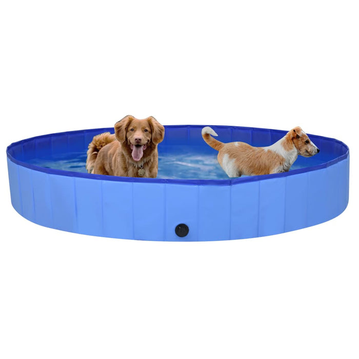 Piscină pentru câini pliabilă, albastru, 200 x 30 cm, PVC - WALTI WALTI