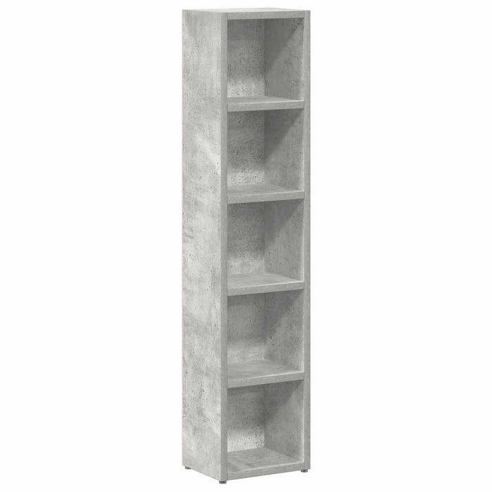 Dulapuri CD-uri, 2 buc., gri beton, 21 x 16 x 93,5 cm, PAL - WALTI WALTI