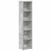 Dulapuri CD-uri, 2 buc., gri beton, 21 x 16 x 93,5 cm, PAL - WALTI WALTI