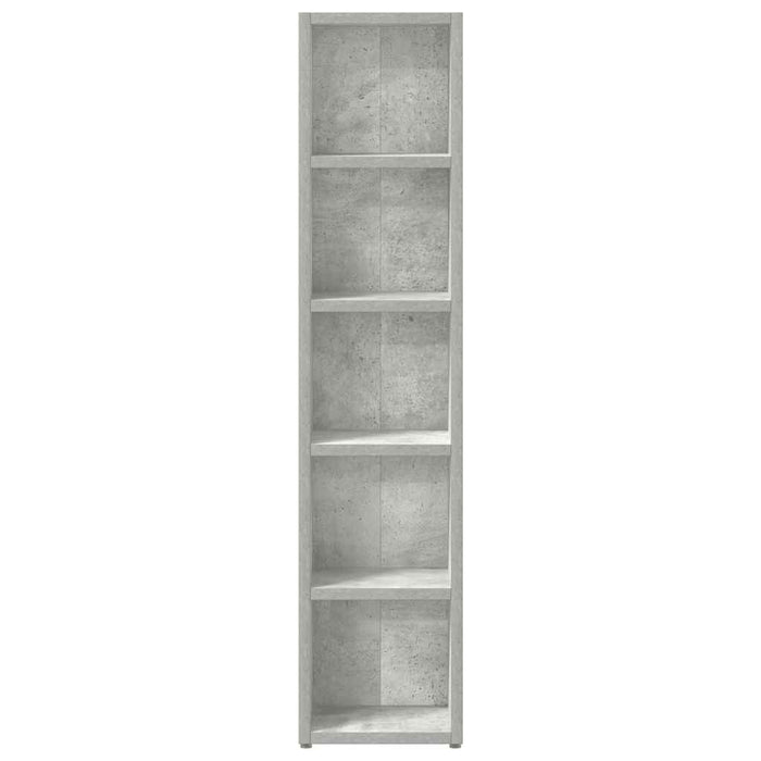 Dulapuri CD-uri, 2 buc., gri beton, 21 x 16 x 93,5 cm, PAL - WALTI WALTI