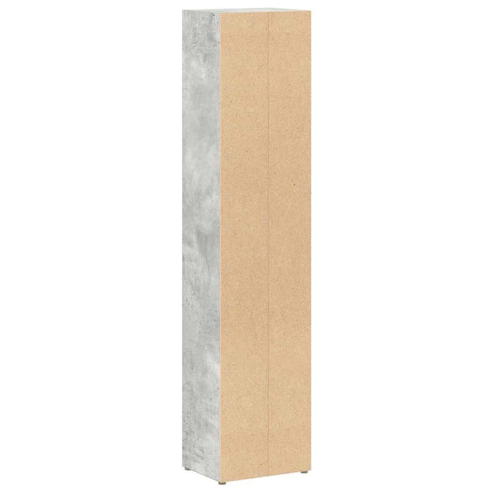 Dulapuri CD-uri, 2 buc., gri beton, 21 x 16 x 93,5 cm, PAL - WALTI WALTI