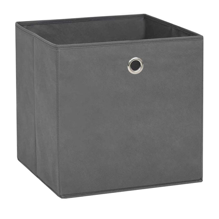 Cutii de depozitare, 4 buc., gri, 28x28x28 cm, material nețesut - WALTI WALTI