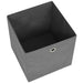 Cutii de depozitare, 4 buc., gri, 28x28x28 cm, material nețesut - WALTI WALTI