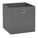 Cutii depozitare, 10 buc., gri, 28x28x28 cm, material nețesut - WALTI WALTI