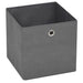 Cutii depozitare, 10 buc., gri, 28x28x28 cm, material nețesut - WALTI WALTI
