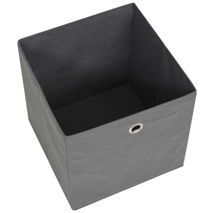 Cutii depozitare, 10 buc., gri, 28x28x28 cm, material nețesut - WALTI WALTI