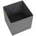 Cutii depozitare, 10 buc., gri, 28x28x28 cm, material nețesut - WALTI WALTI