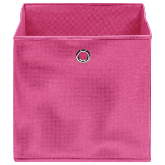 Cutii depozitare, 4 buc., roz, 28x28x28 cm, textil nețesut - WALTI WALTI