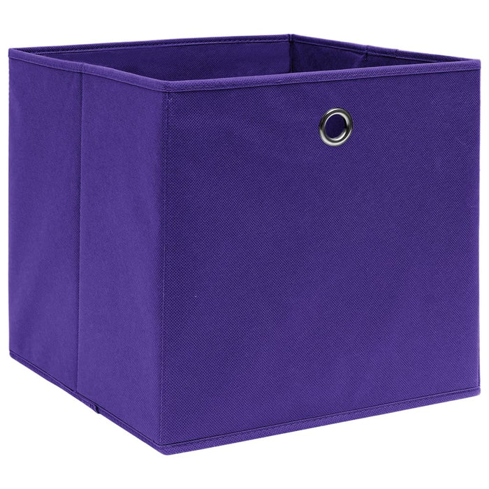 Cutii de depozitare 4 buc. violet, 28x28x28 cm, textil nețesut - WALTI WALTI