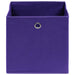 Cutii de depozitare 4 buc. violet, 28x28x28 cm, textil nețesut - WALTI WALTI