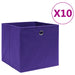 Cutii de depozitare 10 buc. violet, 28x28x28 cm, textil nețesut - WALTI WALTI