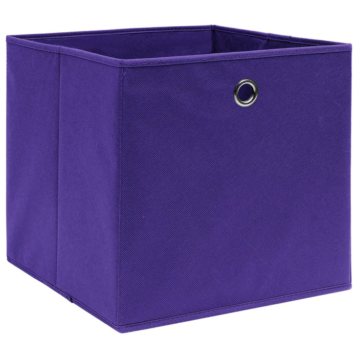 Cutii de depozitare 10 buc. violet, 28x28x28 cm, textil nețesut - WALTI WALTI