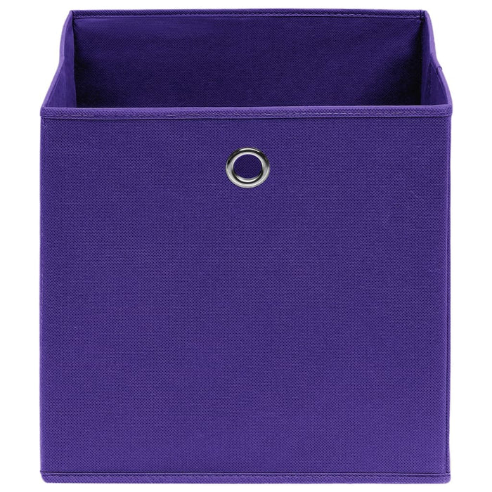 Cutii de depozitare 10 buc. violet, 28x28x28 cm, textil nețesut - WALTI WALTI
