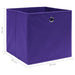 Cutii de depozitare 10 buc. violet, 28x28x28 cm, textil nețesut - WALTI WALTI