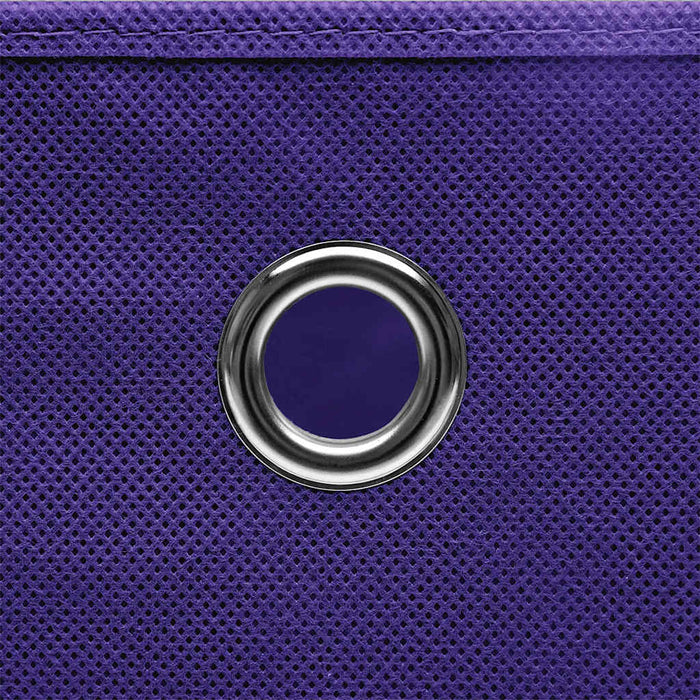 Cutii depozitare cu capace, 10 buc., violet, 28x28x28 cm - WALTI WALTI