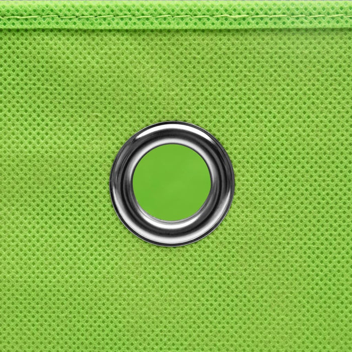 Cutii depozitare cu capace, 10 buc., verde, 28x28x28 cm - WALTI WALTI