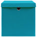 Cutii depozitare cu capace, 10 buc., albastru, 28x28x28 cm - WALTI WALTI