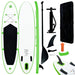 Set de placă SUP gonflabilă, verde și alb - WALTI WALTI