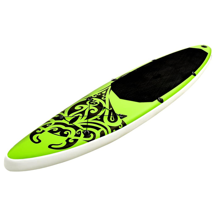 Set de placă SUP gonflabilă, verde, 305x76x15 cm - WALTI WALTI