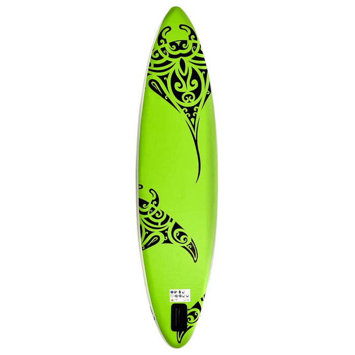 Set de placă SUP gonflabilă, verde, 305x76x15 cm - WALTI WALTI