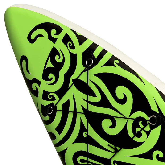 Set de placă SUP gonflabilă, verde, 305x76x15 cm - WALTI WALTI