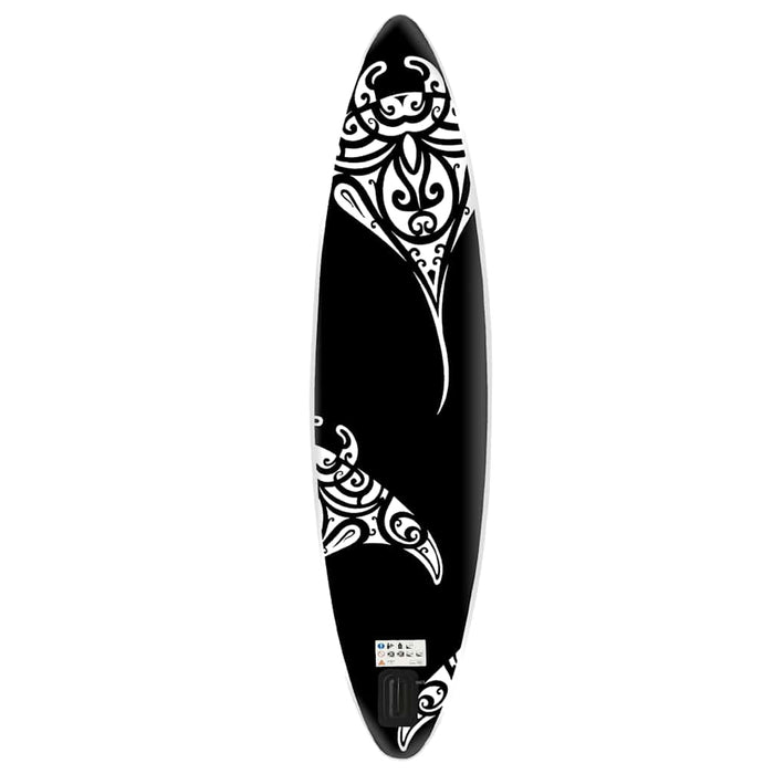 Set de placă SUP gonflabilă, negru, 305x76x15 cm - WALTI WALTI