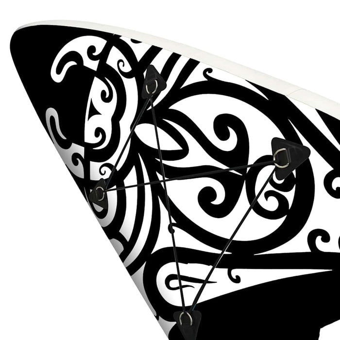 Set de placă SUP gonflabilă, negru, 305x76x15 cm - WALTI WALTI