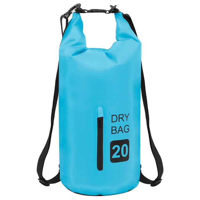 Rucsac impermeabil cu fermoar, albastru, 20 L, PVC WALTI