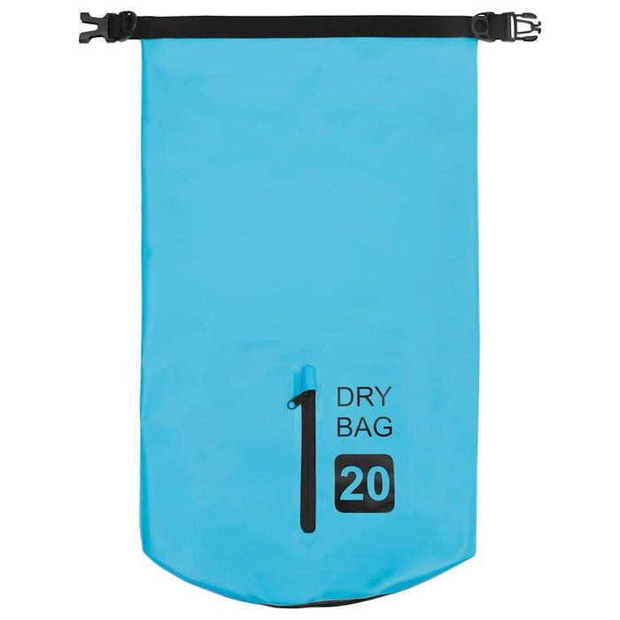 Rucsac impermeabil cu fermoar, albastru, 20 L, PVC WALTI