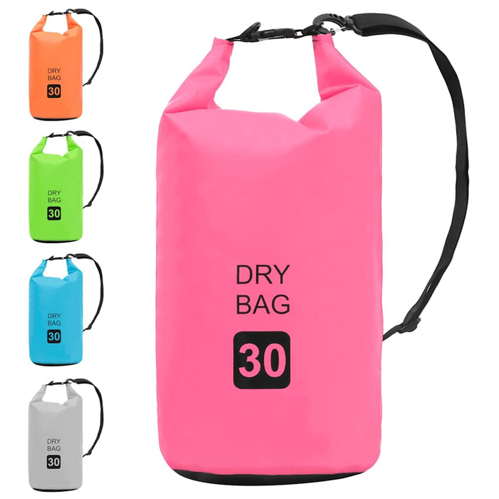 Rucsac impermeabil, roz, 30 L, PVC WALTI