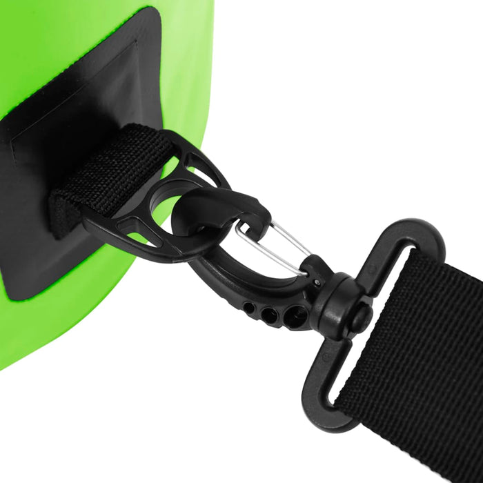 Rucsac impermeabil cu fermoar, verde, 20 L, PVC WALTI
