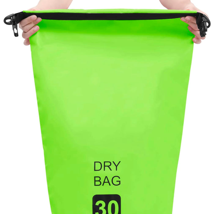 Rucsac impermeabil, verde, 30 L, PVC WALTI