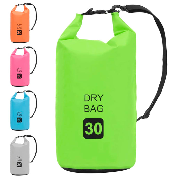 Rucsac impermeabil, verde, 30 L, PVC WALTI