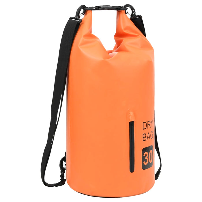 Rucsac impermeabil cu fermoar, portocaliu, 30 L, PVC WALTI