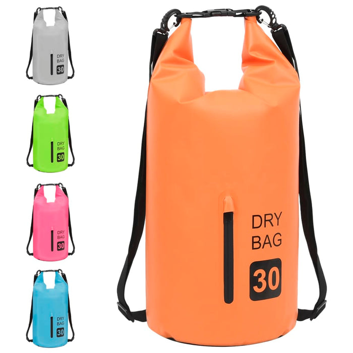 Rucsac impermeabil cu fermoar, portocaliu, 30 L, PVC WALTI