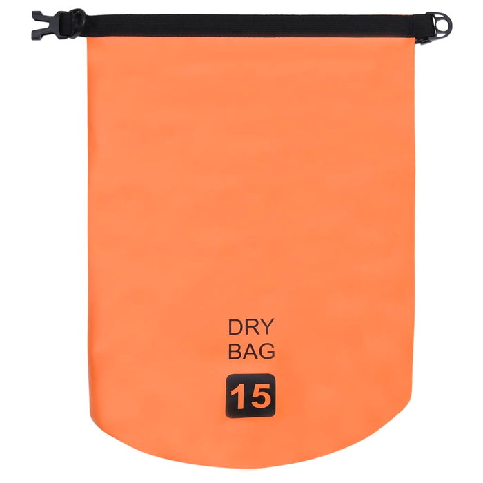 Rucsac impermeabil, portocaliu, 15 L, PVC WALTI