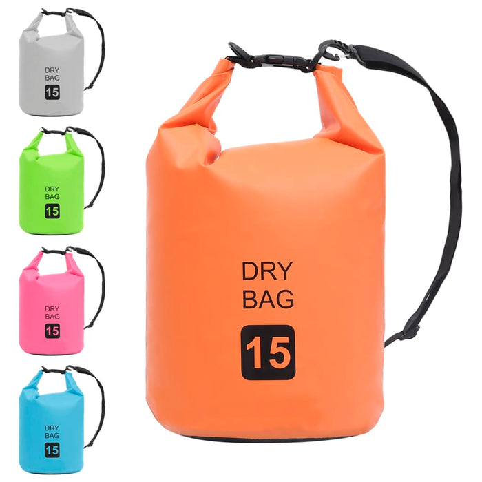 Rucsac impermeabil, portocaliu, 15 L, PVC WALTI