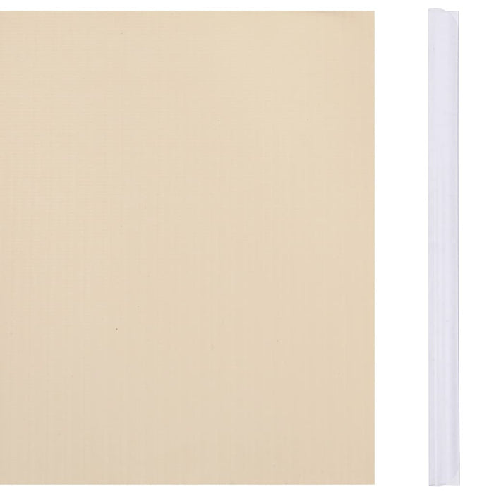 Panou de intimitate grădină, crem, 35 x 0,19 m, PVC - WALTI WALTI