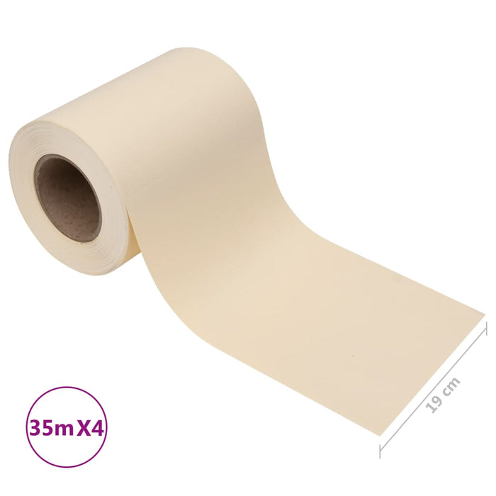 Panouri intimitate grădină, 4 buc., crem, 35x0,19 m, PVC - WALTI WALTI