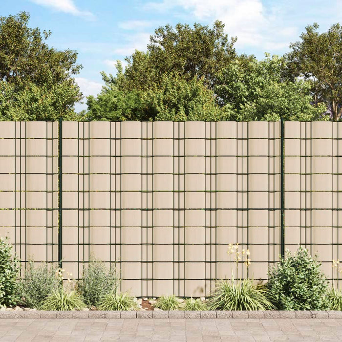 Panouri intimitate grădină, 4 buc., crem, 35x0,19 m, PVC - WALTI WALTI