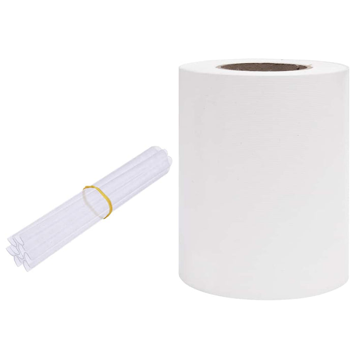 Panou de intimitate grădină, alb, 35 x 0,19 m, PVC - WALTI WALTI