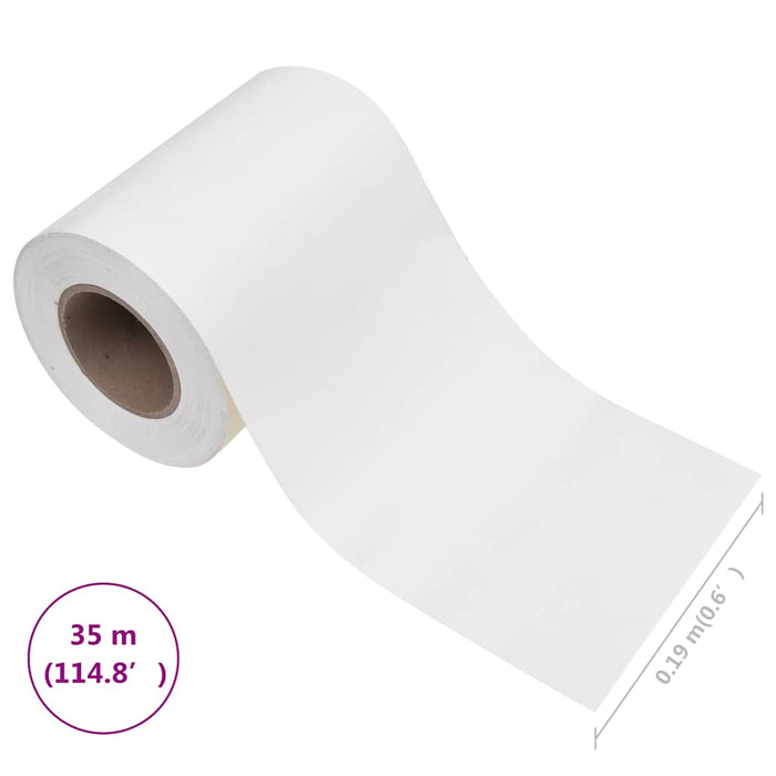 Panou de intimitate grădină, alb, 35 x 0,19 m, PVC - WALTI WALTI
