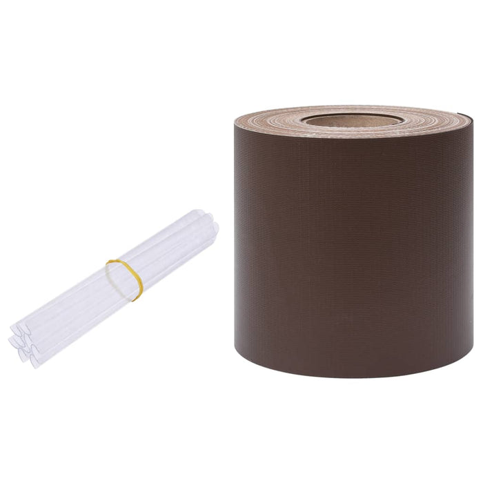 Panou de intimitate grădină, maro, 35x0,19 m, PVC - WALTI WALTI