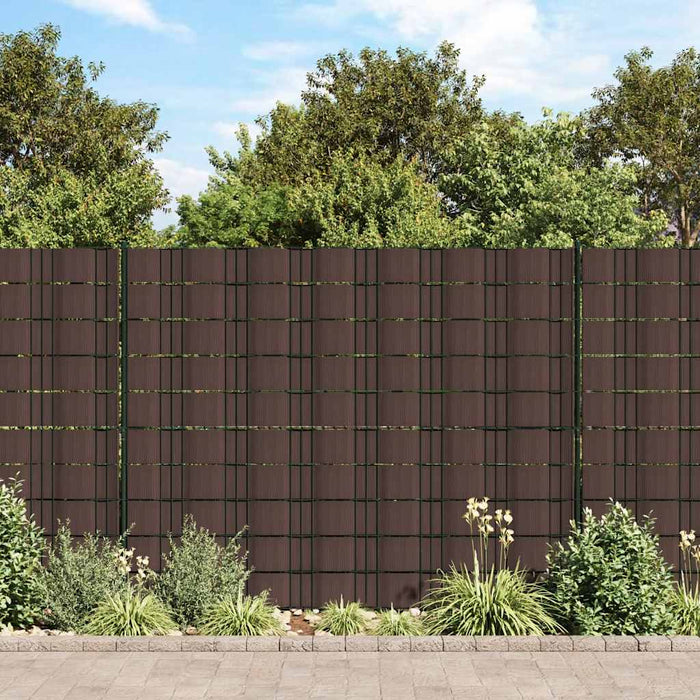 Panouri intimitate grădină, 4 buc., maro, 35x0,19 m, PVC - WALTI WALTI