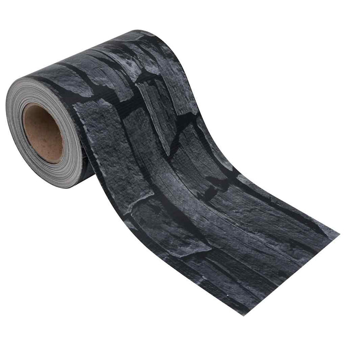 Bandă de intimitate PVC 35x0,19 m, aspect piatră, gri WALTI