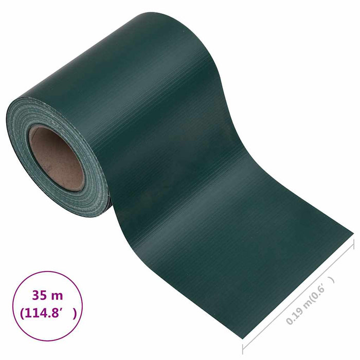 Panou de intimitate grădină, verde mat, 35 x 0,19 m, PVC - WALTI WALTI