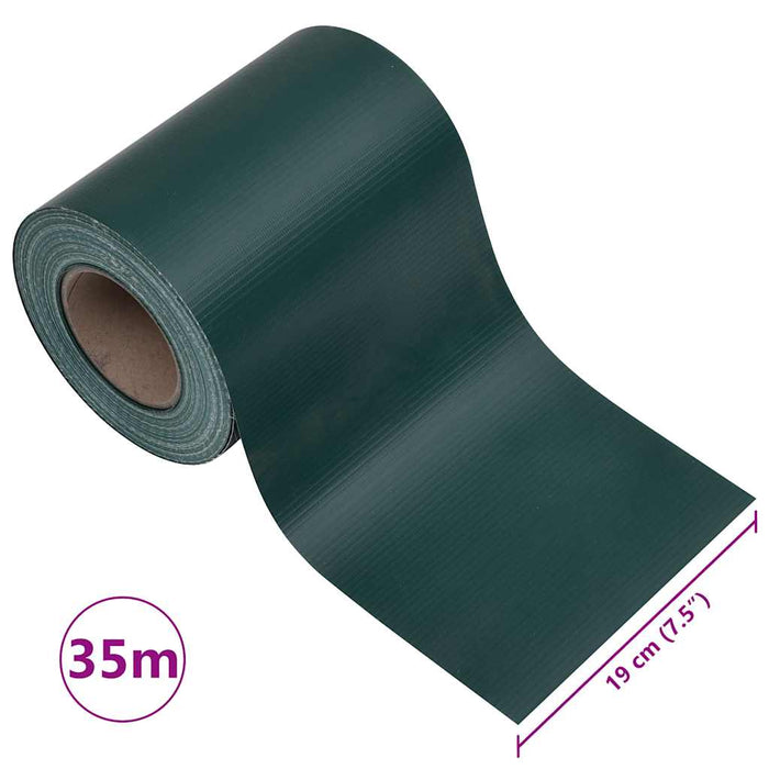 Panouri intimitate grădină, 4 buc., verde mat, 35x0,19 m, PVC - WALTI WALTI