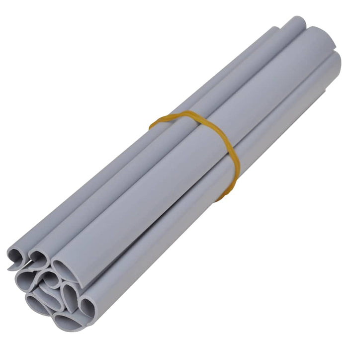 Panou de intimitate grădină, gri deschis mat, 35 x 0,19 m, PVC - WALTI WALTI