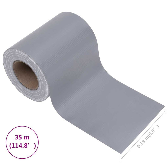 Panou de intimitate grădină, gri deschis mat, 35 x 0,19 m, PVC - WALTI WALTI