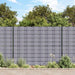 Panouri intimitate grădină, 4 buc., gri deschis, 35x0,19 m, PVC - WALTI WALTI